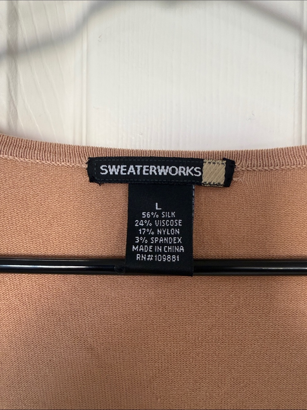 Sweaterworks silk blend cardigan size large - Picture 2 of 10